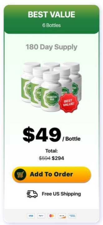 Claritox Pro - 6 bottles